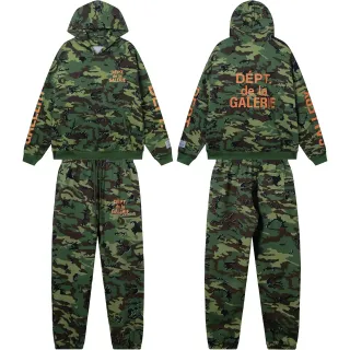 Gallery Dept DÉPT. de la GALERIE Army Green Orange Camouflage Print Oversized Fit Tracksuit