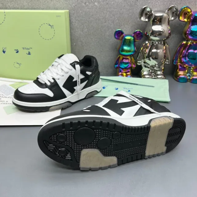 Black and White Layered Overlay Lifestyle Sneakers 2
