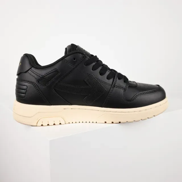 سنیکرز جلد أسود وبيج Off-White Chunky Midsole 7