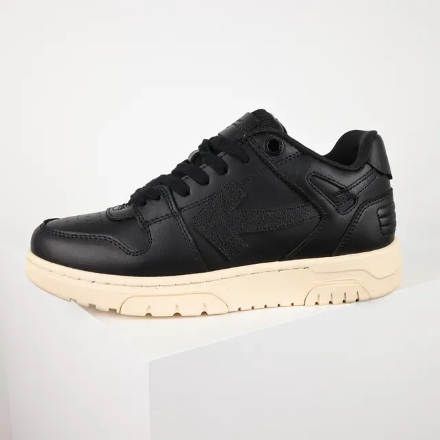 سنیکرز جلد أسود وبيج Off-White Chunky Midsole 9