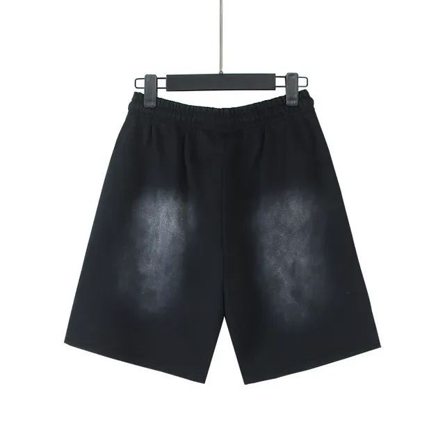 Black Flame Graphic Drawstring Waist Shorts 6