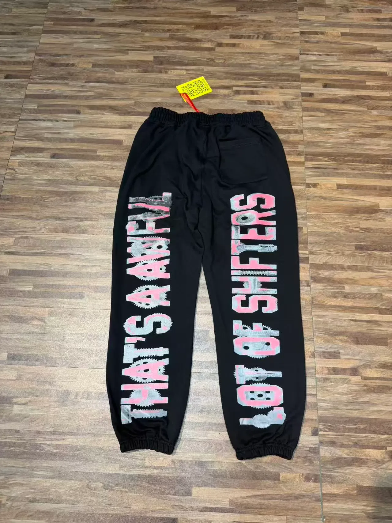 Black Graphic-Print Jogger-Style Sweatpants 5