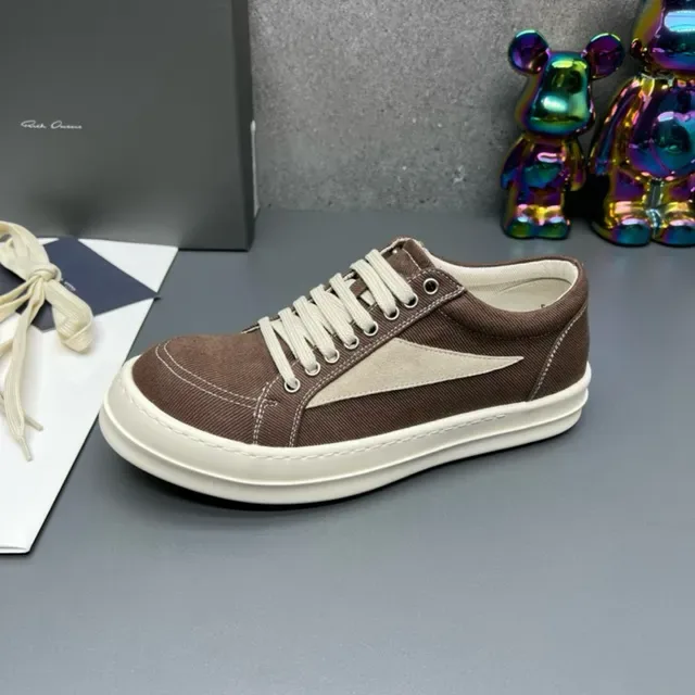 Brown and Beige Canvas Low-Top Lifestyle Sneakers 9