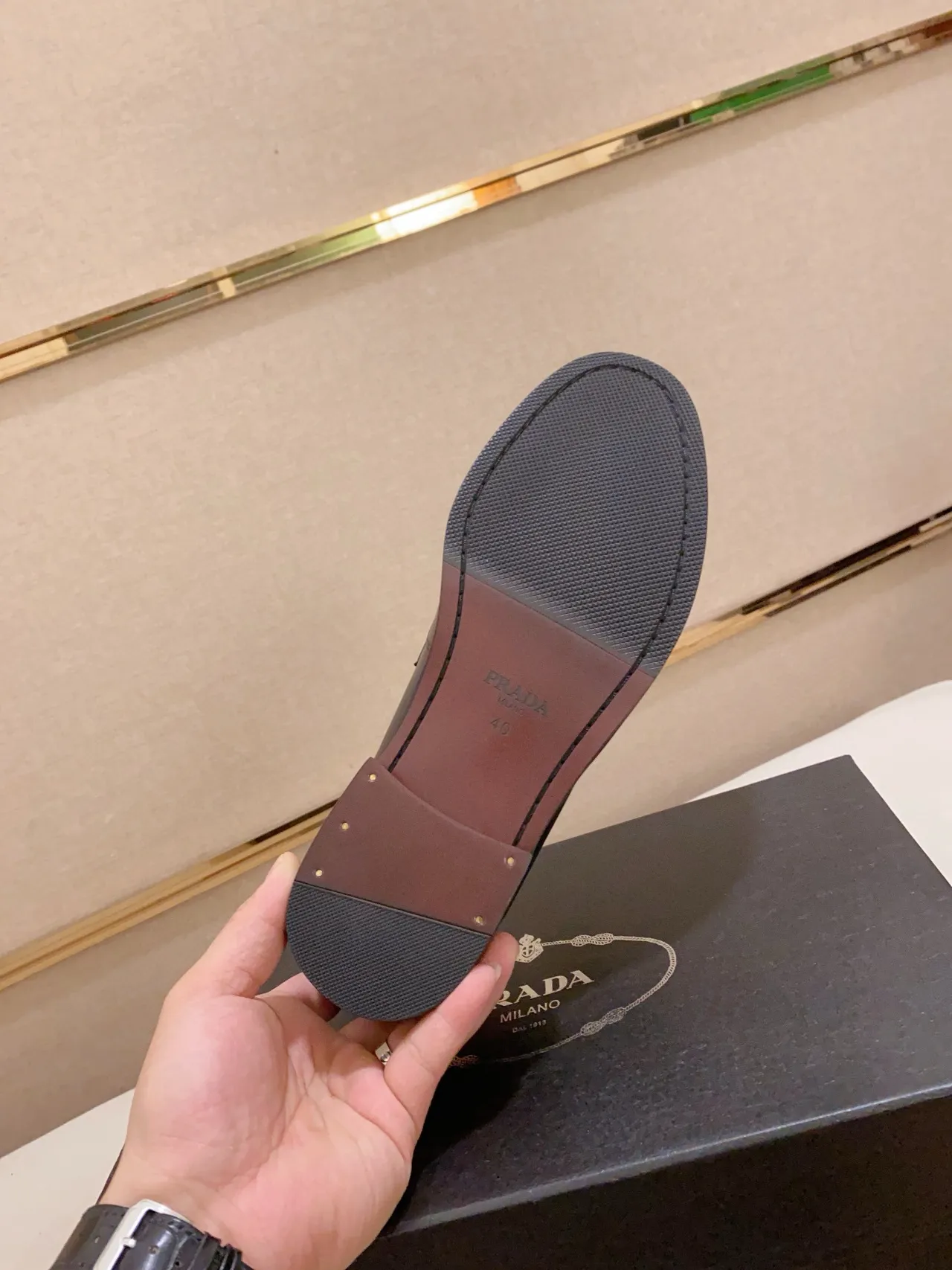 Brown Black Cognac Leather Penny Loafer 2