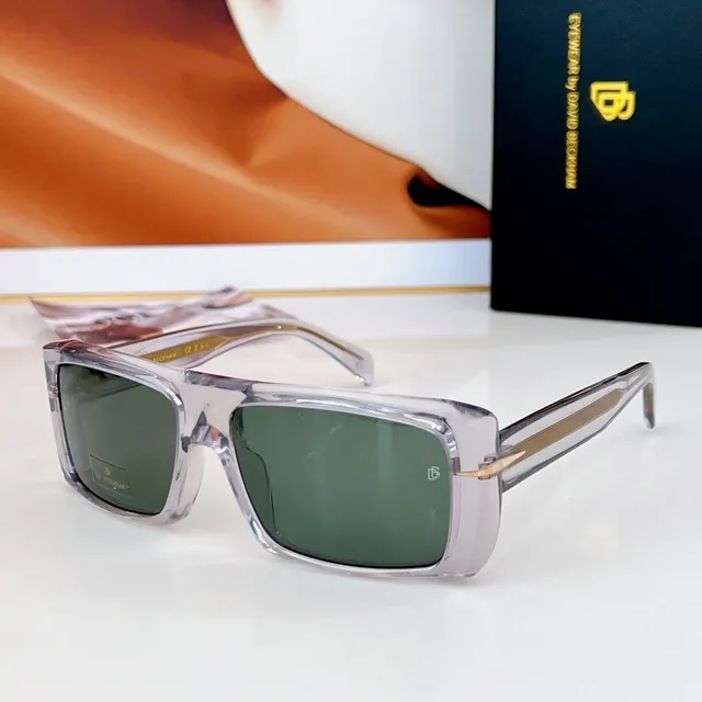 Gafas de sol marrón dorado muy grande rectangulares con capas dobles patillas 7