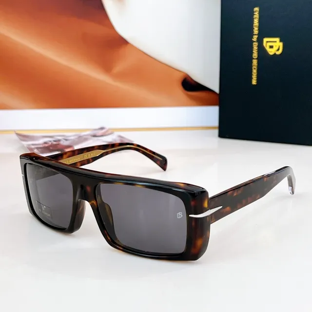 Gafas de sol marrón dorado muy grande rectangulares con capas dobles patillas 9