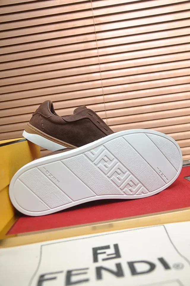 Brown Suede Slip-On Cupsole Sneaker 7