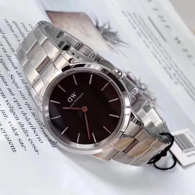 Daniel Wellington ক্লাসিক কালো ডায়াল স্টেইনলেস স্টিল কোয়ার্টজ ওয়াচ 8