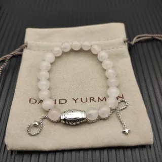 David Yurman سوار بيج فضي خرز
