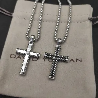 David Yurman Cable et Classic Cable Cross colliers pendentifs