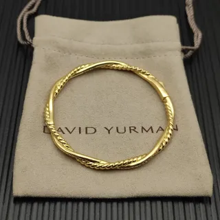 David Yurman Cable Classics Brazalete de Oro Trenzado