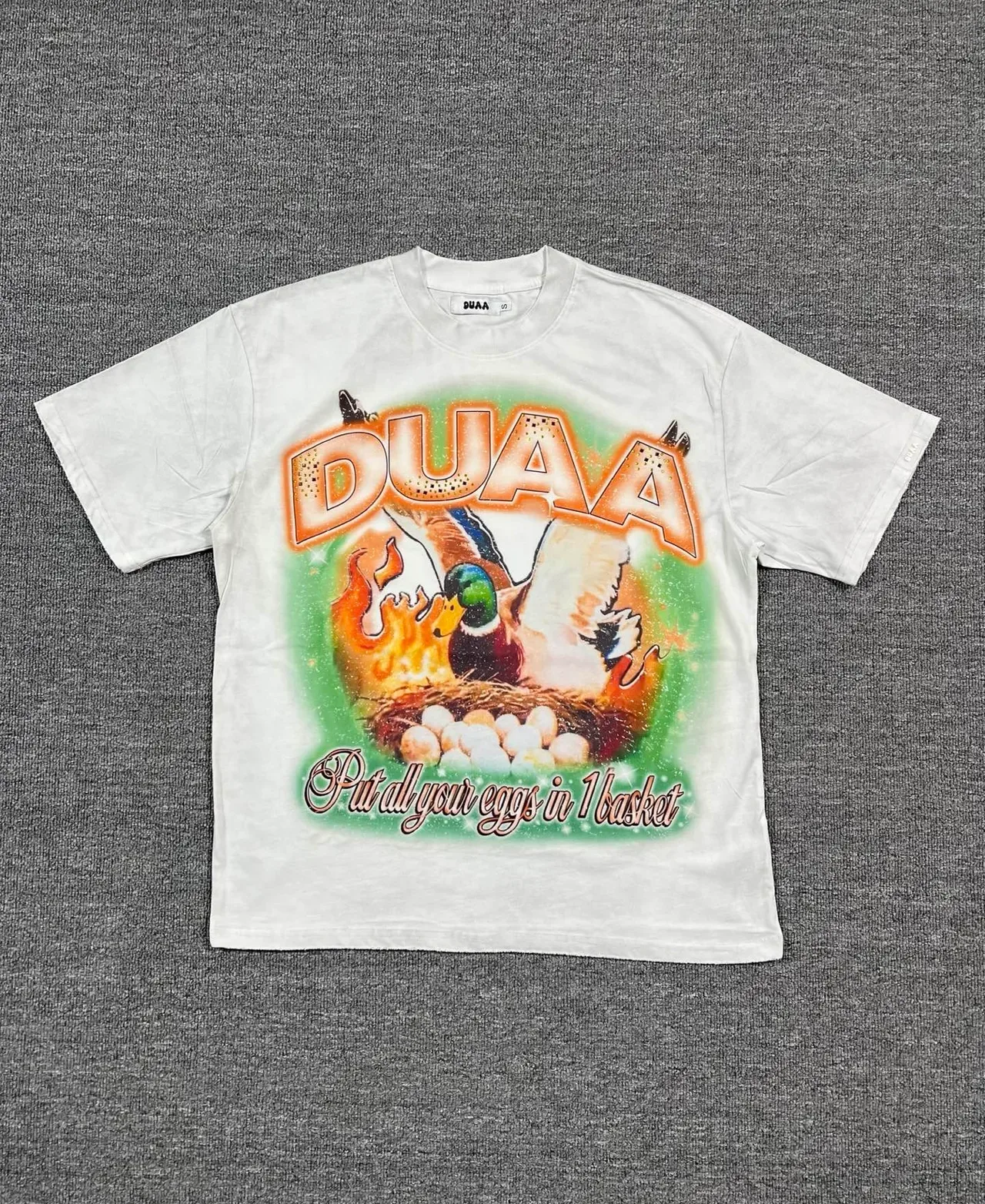 DUAA Graphic Print Oversized Distressed T-Shirt 5