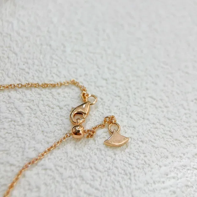Collier Papillons Doubles Pavé Gemstone Rose Gold-Tone 2