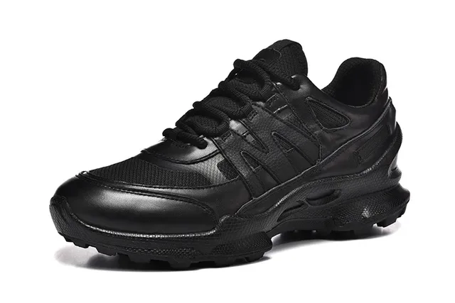 ECCO Black Mixed-Material Lifestyle Sneakers 3