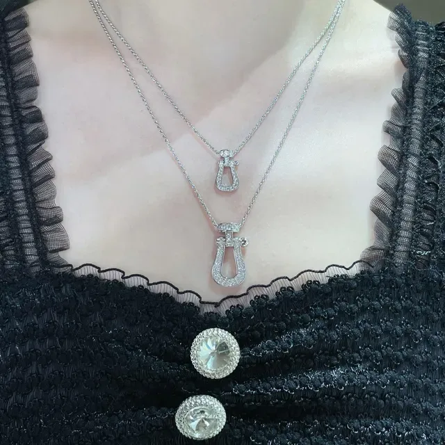 Fred Force 10 Pavé Diamond Shackle Pendant Necklace 7