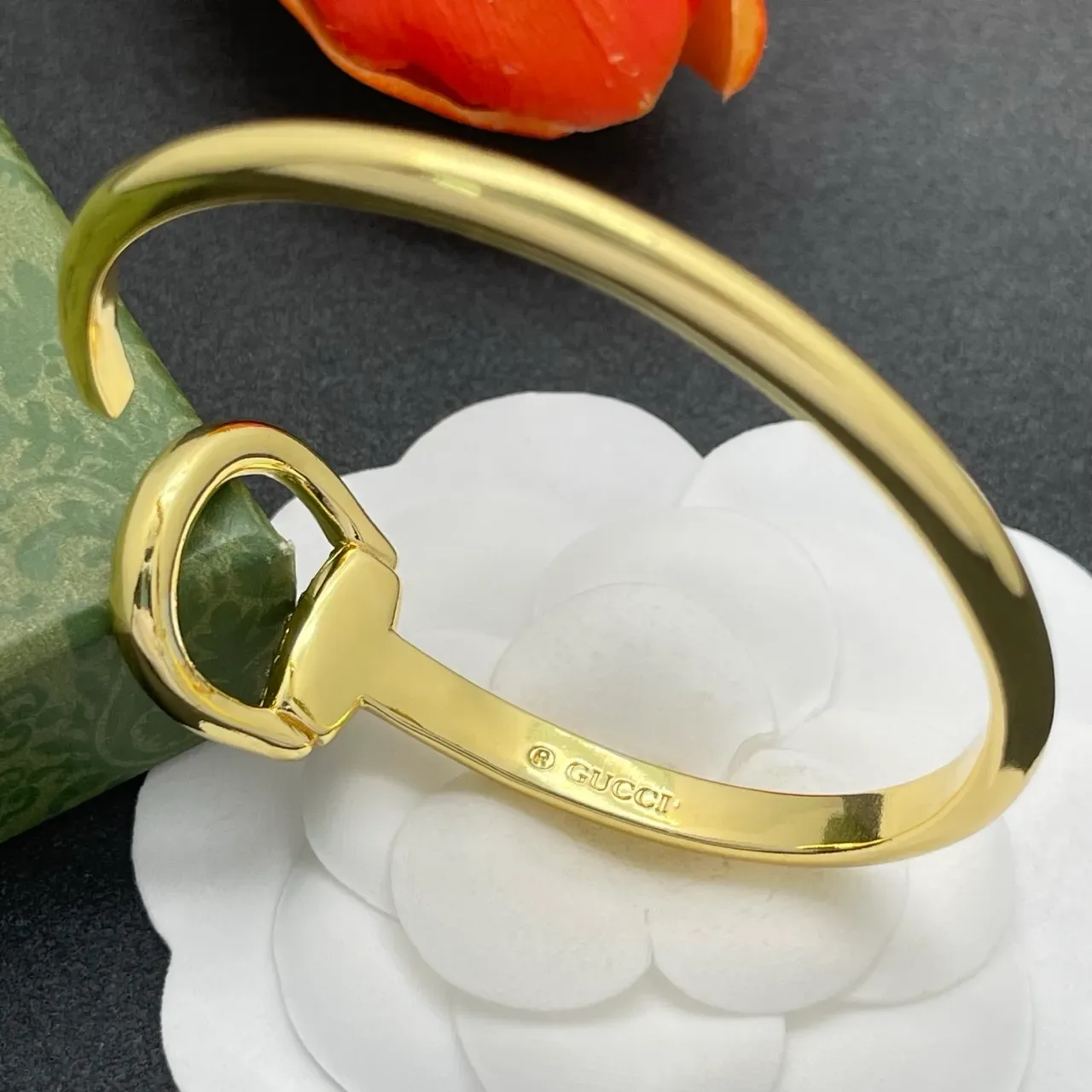 Gold-Tone Pavé Crystal Circular Motif Open Cuff Bracelet 3