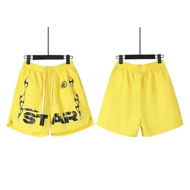 Graphic-Print Elastic-Waist Drawstring Shorts 3