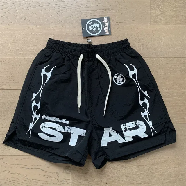 Graphic-Print Elastic-Waist Drawstring Shorts 15