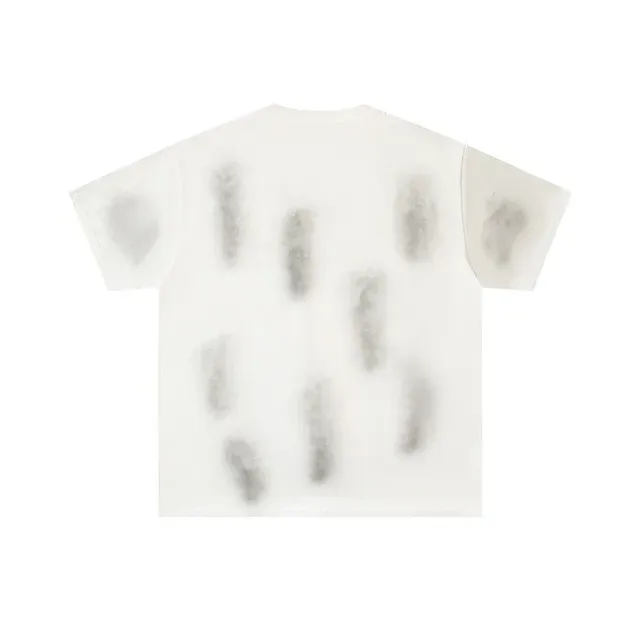 Graphic-Print Tie-Dye Distressed Cross Motif T-Shirt 3