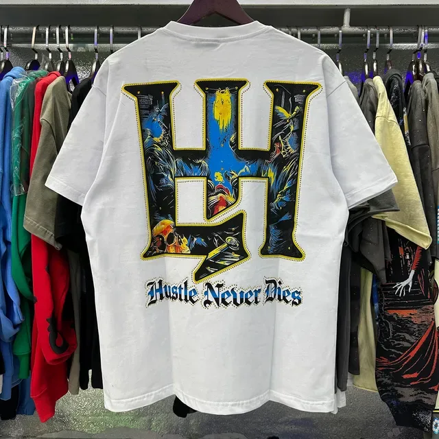 Graphic Skull Motif Oversized T-Shirt 9