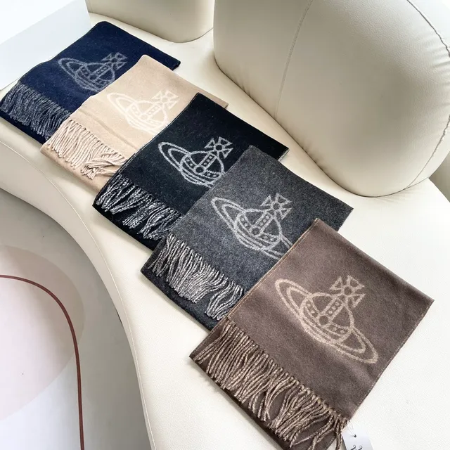 Bufanda de Cachemira Gris Beige Tejida con Flecos 8