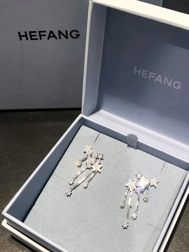 HEFANG Star Crystal Drop Earrings 6