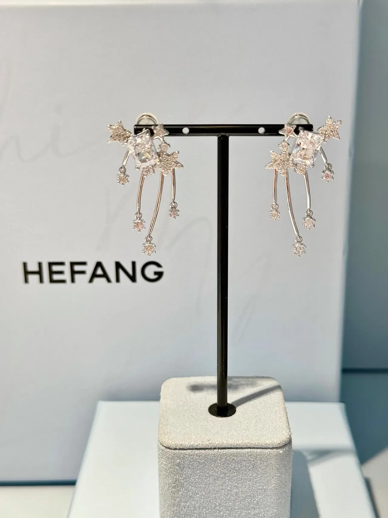 HEFANG Star Crystal Drop Earrings 8