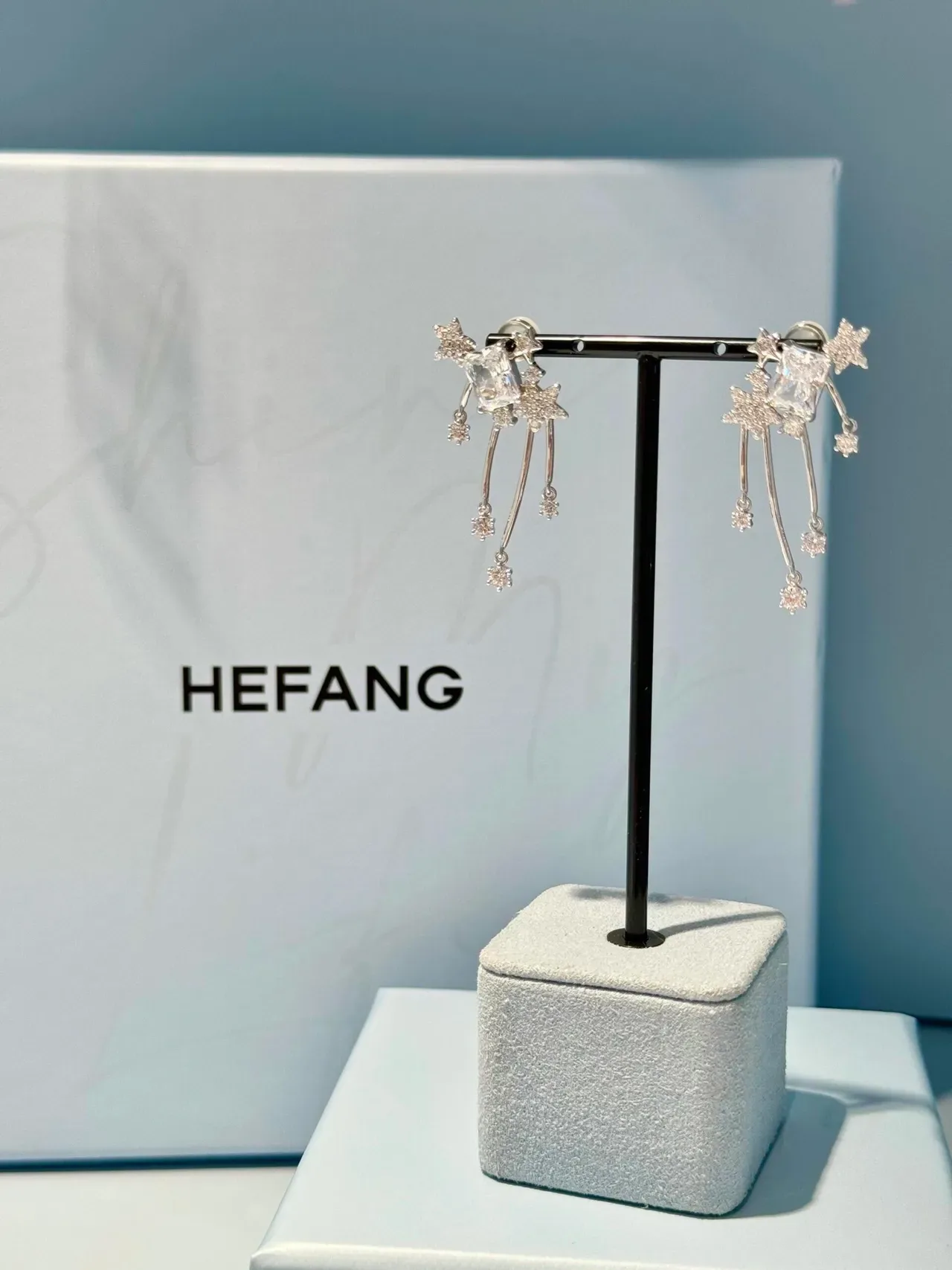 HEFANG Star Crystal Drop Earrings 9