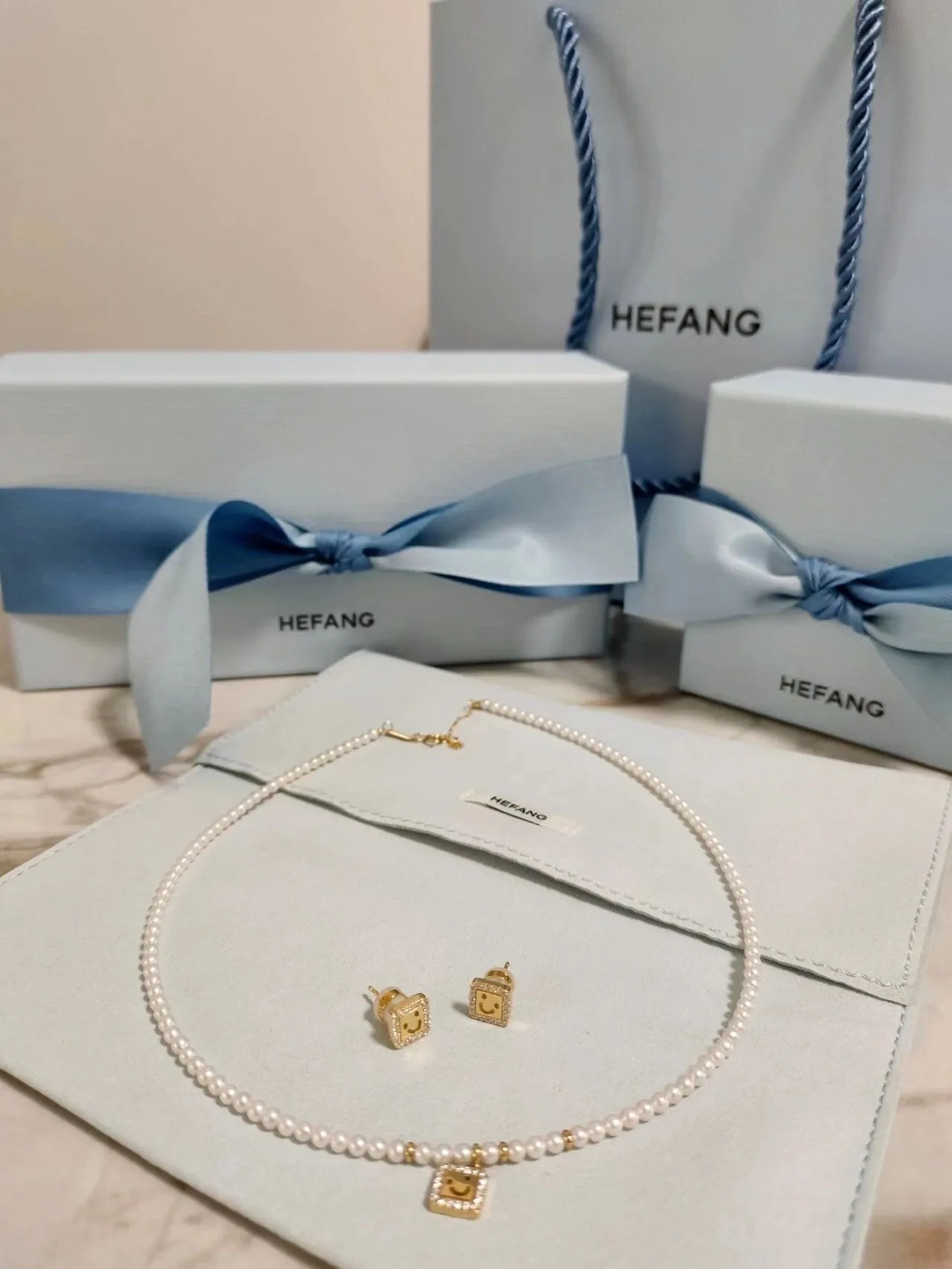 HEFANG White Gold Pearl-Beaded Necklace 5