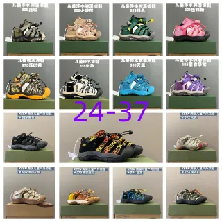 KEEN 绿色黑色 多带 脚趾护垫 休闲凉鞋