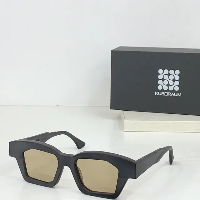 KUBORAUM Gafas de Sol Geométricas Angulares Negras 3