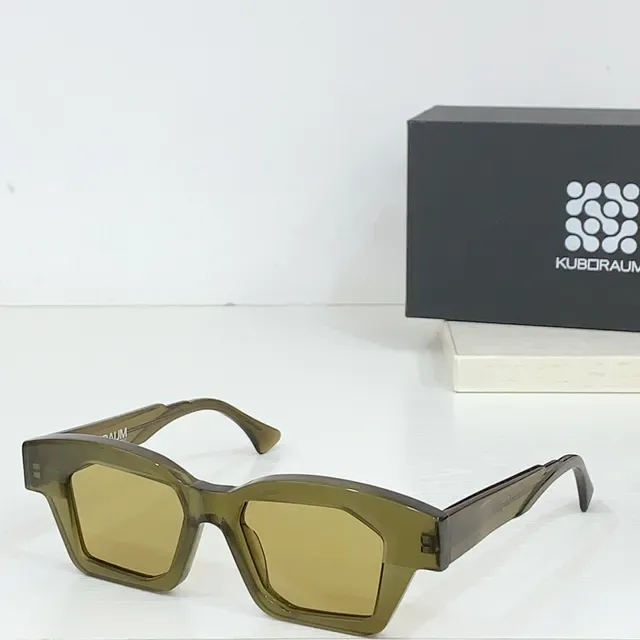 KUBORAUM Gafas de Sol Geométricas Angulares Negras 5