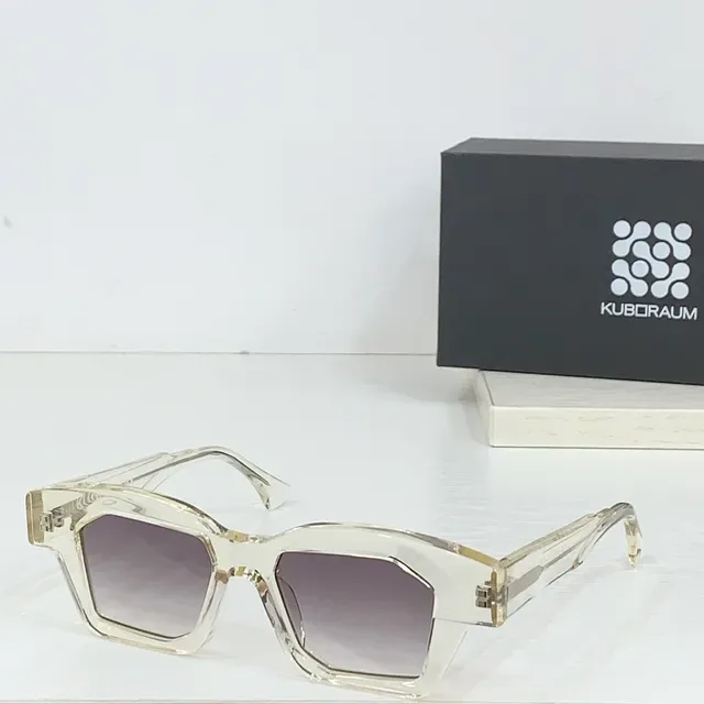KUBORAUM Gafas de Sol Geométricas Angulares Negras 6