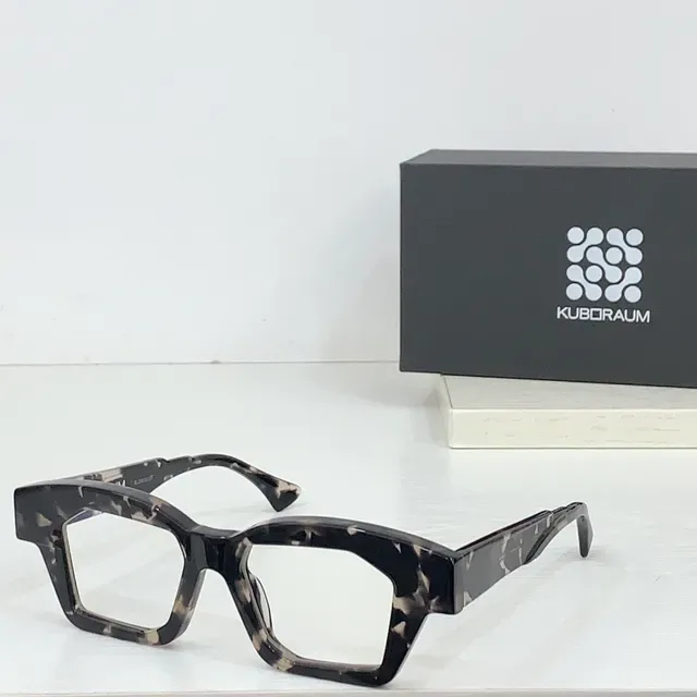 KUBORAUM Gafas de Sol Geométricas Angulares Negras 7