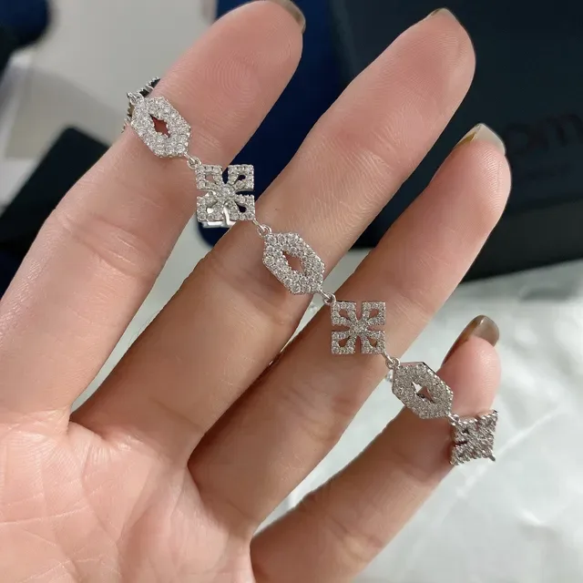 MOCACO Pavé Geometric Link Bracelet 6