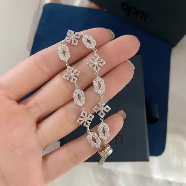 MOCACO Pavé Geometric Link Bracelet 7