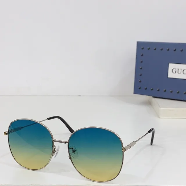 Multicolor Gold Round Lens Gradient Eyewear 6