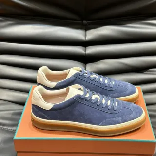 حذاء رياضي Navy Beige سويد أبو إبط تباين هيل تاب