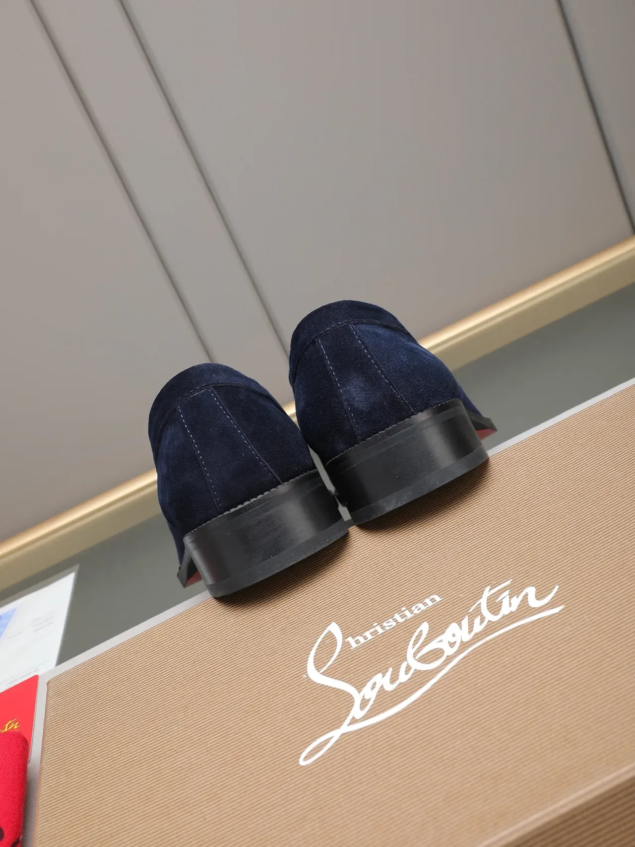 Navy Black Suede Moc-Toe Loafer 3