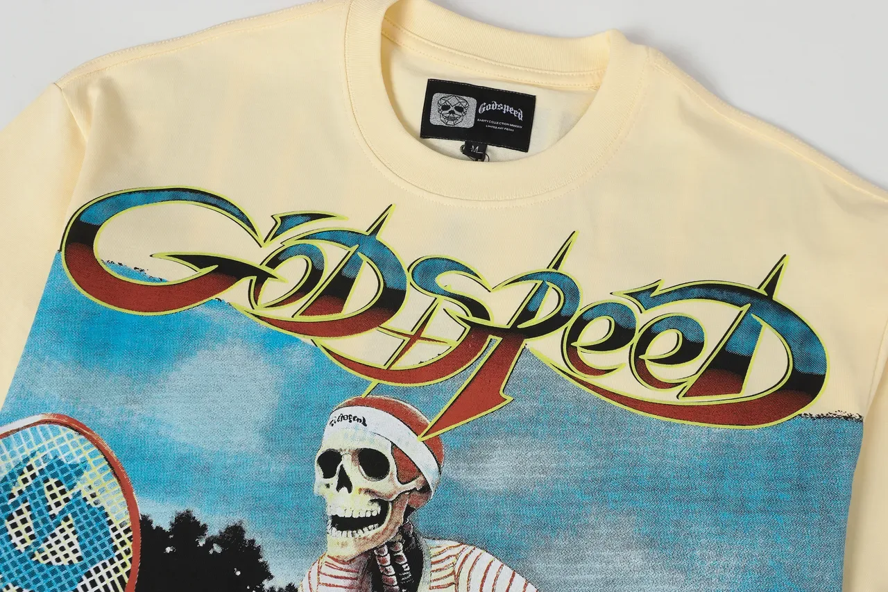 Oversized Graphic-Print Distressed Hem T-Shirt 7