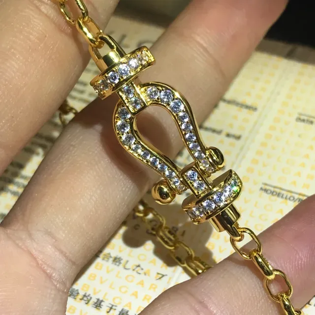 سلسلة معلق U-Shackle كريستال Pavé مجوهرات 2