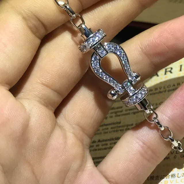 سلسلة معلق U-Shackle كريستال Pavé مجوهرات 3