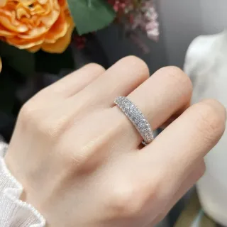 Pavé-Set Full Eternity Band अंगूठी