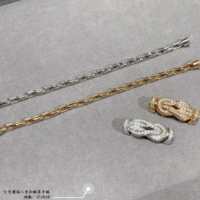 Pave-Set Knot Motif Silver and Gold Tone Bracelets 3