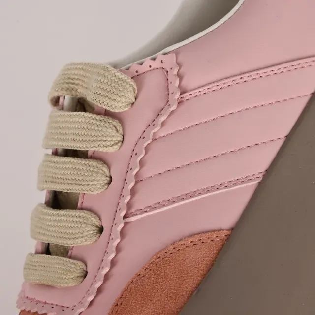Sneaker Lifestyle à Plateforme en Rose et Pêche 6