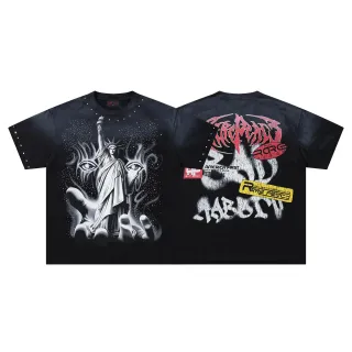 Camiseta oversized con estampado gráfico Rare Peace