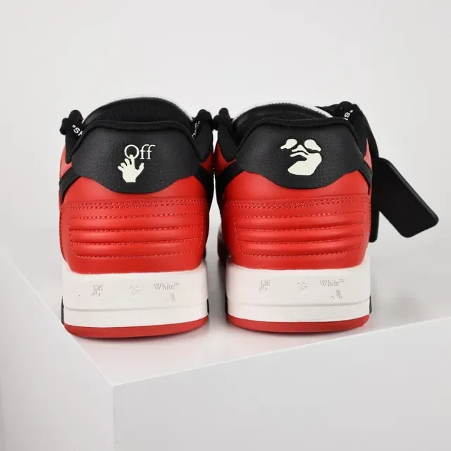 Rouge Blanc et Noir Logo Flèche Sneakers Lifestyle 8