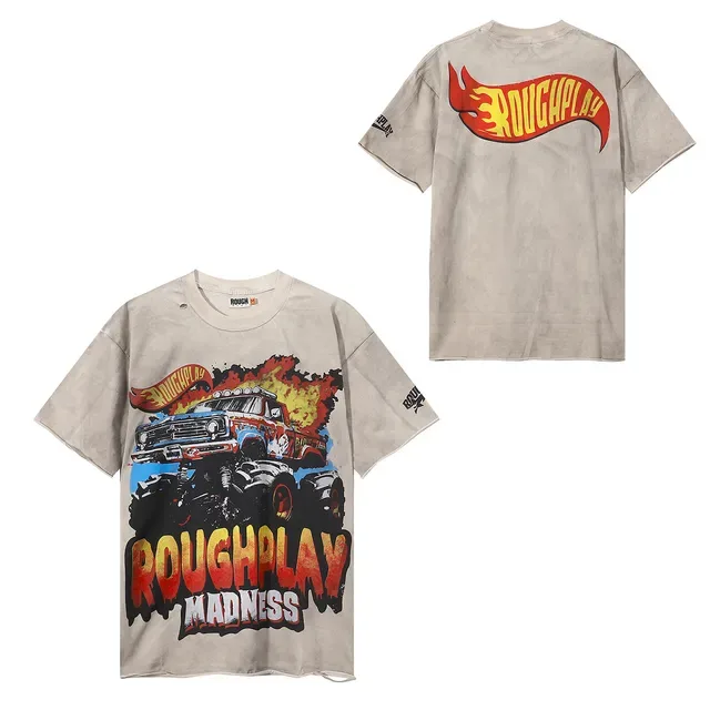 ROUGH Roughplay Madness Oversized Graphic T-Shirt 2