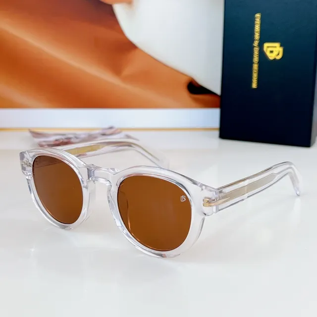 Round Acetate Frame Tortoiseshell Temple Blue Gradient Lens Sunglasses 8