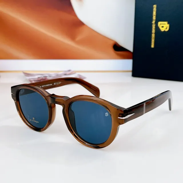 Round Acetate Frame Tortoiseshell Temple Blue Gradient Lens Sunglasses 9
